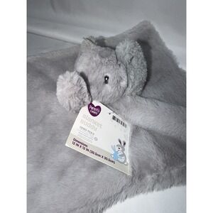 New Parents Choice Lovey Gray Elephant Soft Security Blanket Unisex